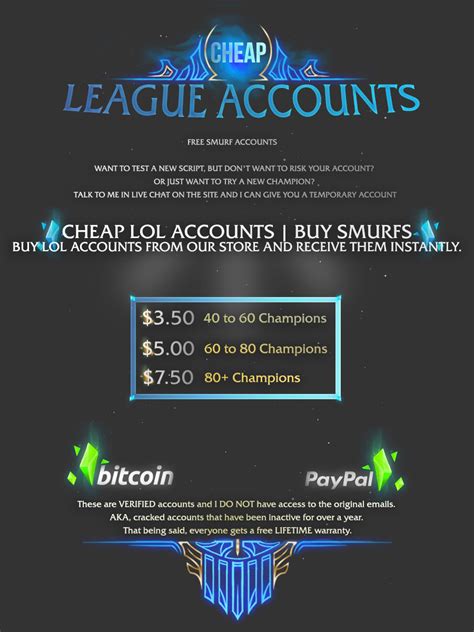 Buy league accounts. Things To Know About Buy league accounts. 